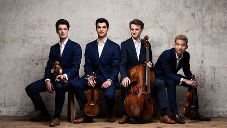 Kammermusik Luzern: Quatuor Arod & Joë Christoph | © Gesellschaft für Kammermusik Marianischer Saal